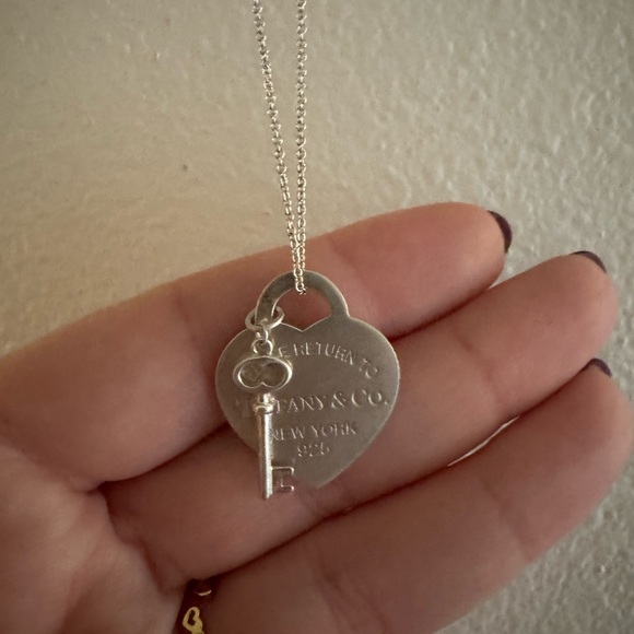 Tiffany & Co. Jewelry - Tiffany & Co. Return to Tiffany Heart Tag Key Pendant Necklace Sterling Silver